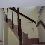 Ash railing, wenge colour - Scari din lemn Suceava Ash railing, wenge colour