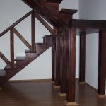 Wenge colour larch staircase