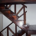 Wenge colour larch staircase