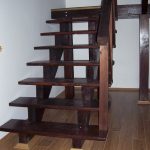 Wenge colour larch staircase