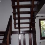 Wenge colour larch staircase