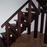 Wenge colour larch staircase