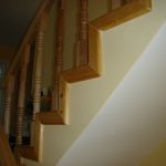 Cherry staircase, ash balusters - Scari din lemn Suceava Scara cires balustri frasin