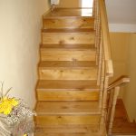 Cherry staircase, ash balusters - Scari din lemn Suceava Scara cires balustri frasin