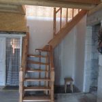 Steamed beech staircase