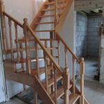 Steamed beech staircase