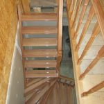 Steamed beech staircase