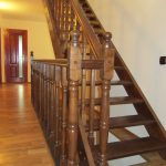 Wenge colour ash staircase - Scari din lemn Suceava Wenge colour ash staircase