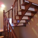 Cherry colour beech staircase