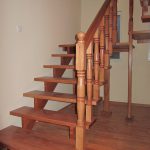 Cherry colour beech staircase