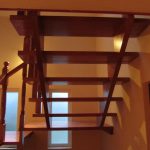 Cherry colour beech staircase