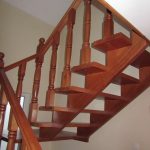 Cherry colour beech staircase