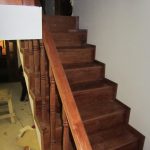 Stained oak staircase