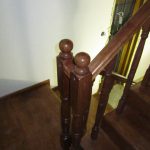 Stained oak staircase