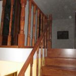 Stained oak staircase