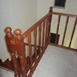 Stained oak staircase