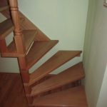 Self-supporting beech staircase