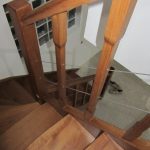 Oak colour beech staircase - Scari din lemn Suceava Oak colour beech staircase