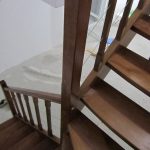 Oak colour beech staircase - Scari din lemn Suceava Oak colour beech staircase