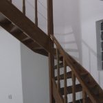 Oak colour beech staircase - Scari din lemn Suceava Oak colour beech staircase