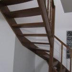 Oak colour beech staircase - Scari din lemn Suceava Oak colour beech staircase