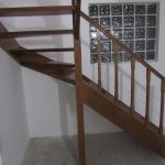 Oak colour beech staircase - Scari din lemn Suceava Oak colour beech staircase