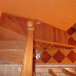Natural beech staircase, curved treads - Scari din lemn Suceava Natural beech staircase, curved treads
