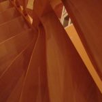 Natural beech staircase, curved treads - Scari din lemn Suceava Natural beech staircase, curved treads