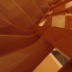 Natural beech staircase, curved treads - Scari din lemn Suceava Natural beech staircase, curved treads