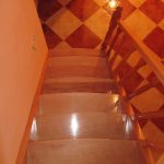 Natural beech staircase, curved treads - Scari din lemn Suceava Natural beech staircase, curved treads