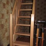 Economical beech staircase with railings on both sides - Scari din lemn Suceava Economical beech staircase with railings on both sides