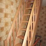 Economical beech staircase with railings on both sides - Scari din lemn Suceava Economical beech staircase with railings on both sides