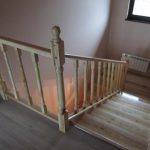 Concrete covering with ash treads - Scari din lemn Suceava Concrete covering with ash treads