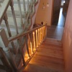 Concrete covering with ash treads - Scari din lemn Suceava Concrete covering with ash treads