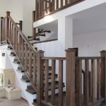 Beech staircase covering, walnut colour 14