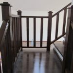 Beech staircase covering, walnut colour 6