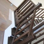 Beech staircase covering, walnut colour 2